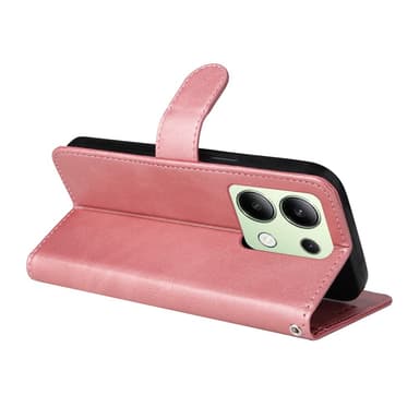 SKALO Xiaomi Redmi Note 13 4G PU-nahkainen Lompakkokotelo - Pinkki