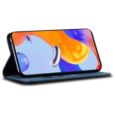 SKALO Xiaomi Redmi 13C 4G Jeans Lompakkokotelo - Sininen