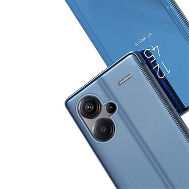 SKALO Xiaomi Redmi Note 13 Pro+ Clear View Mirror Lompakko - Kulta
