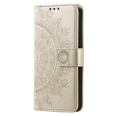SKALO Xiaomi Redmi 13C 4G Mandala lompakkokotelo - Kulta