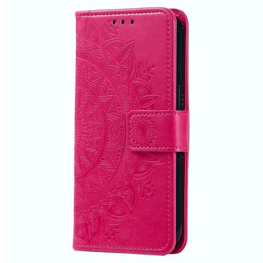 SKALO Xiaomi Redmi 13C 4G Mandala lompakkokotelo - Cerise