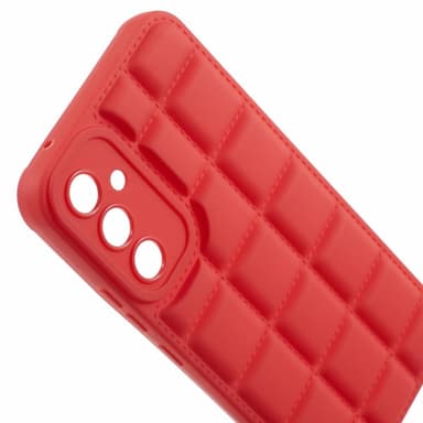 SKALO Samsung A15 5G Puffer Bumper TPU-suojakuori - Punainen