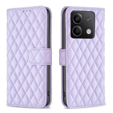 SKALO Xiaomi Redmi Note 13 4G BINFEN COLOR Tikattu Lompakko - Violetti