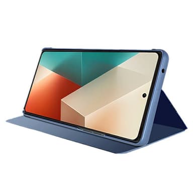 SKALO Xiaomi Redmi Note 13 5G Clear View Mirror Lompakko - Sininen