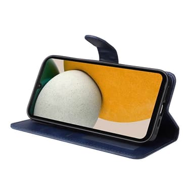 SKALO Samsung A15 5G PU-nahkainen Lompakkokotelo - Sininen