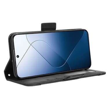 SKALO Xiaomi 14 5G 6-lokeroa Lompakkokotelo - Musta