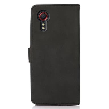 SKALO Samsung Xcover 7 KHAZNEH Lompakkokotelo PU-nahasta - Musta