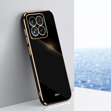 SKALO Xiaomi 14 5G XINLI TPU Suojakuori - Musta