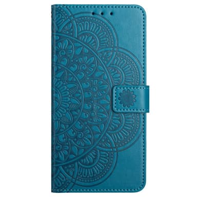 SKALO Xiaomi Redmi Note 13 Pro+ Mandala lompakkokotelo - Sininen