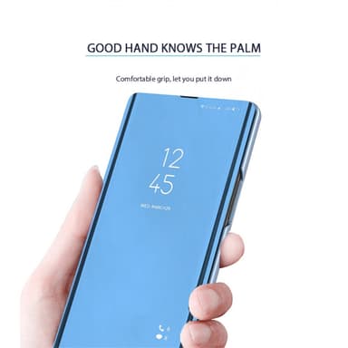 SKALO Xiaomi Redmi Note 13 Pro+ Clear View Mirror Lompakko - Kulta