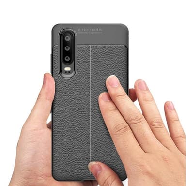 Nahkakuvioitu TPU kuori Huawei P30 Lite (MAR-LX1)  - sininen