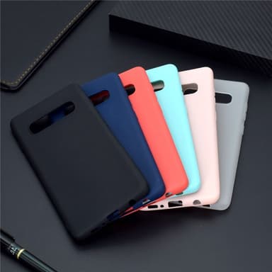SKALO Samsung S10 Plus Ultraohut TPU-kuori - Punainen