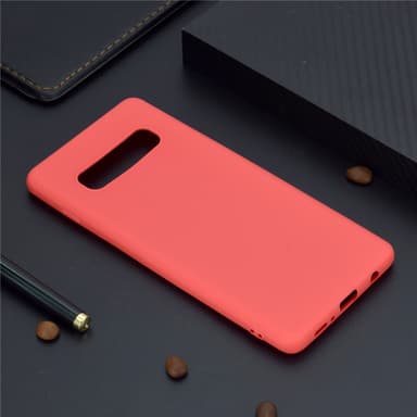 SKALO Samsung S10 Plus Ultraohut TPU-kuori - Punainen