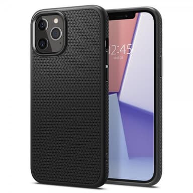 Spigen iPhone 12 Pro Max Suojakuori Liquid Air Matte Black