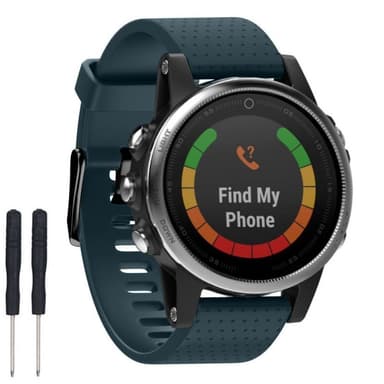 Sport Rannekoru Garmin Fenix 5S - harmaa sininen