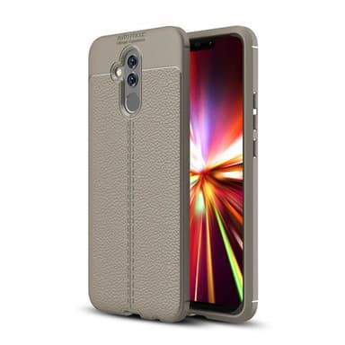 Nahkakuvioitu TPU kuori Huawei Mate 20 Lite (SNE-LX1)  - harmaa
