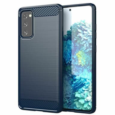 SKALO Samsung S20 FE Armor Carbon Iskunkestävä TPU suojakuori - Sininen