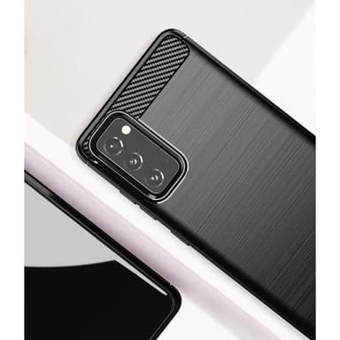 SKALO Samsung S20 FE Armor Carbon Iskunkestävä TPU suojakuori - Sininen