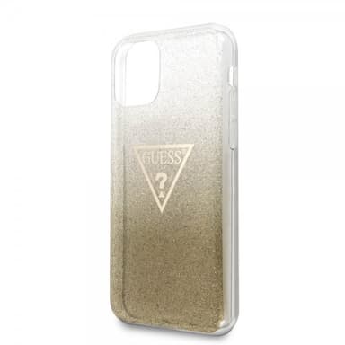 Guess iPhone 11 Suojakuori Solid Glitter Cover Keltainend