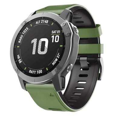 Twin Sport Rannekoru Garmin Fenix 6X Pro - Valkoinen/musta