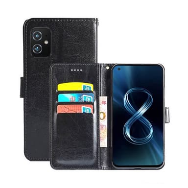 Lompakkokotelo 3-kortti Asus Zenfone 8 (ZS590KS)  - musta