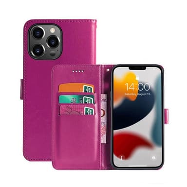 Apple iPhone 13 Pro Max Lompakkokotelo 3-kortti  - pinkki
