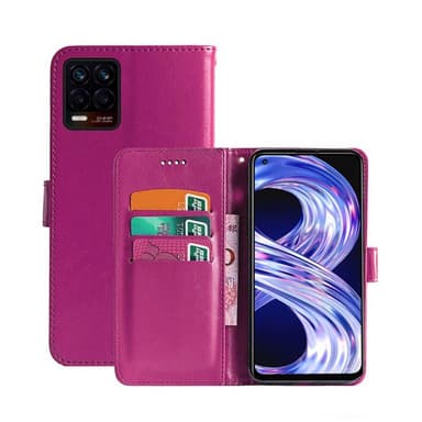 Lompakkokotelo 3-kortti Realme 8  - pinkki