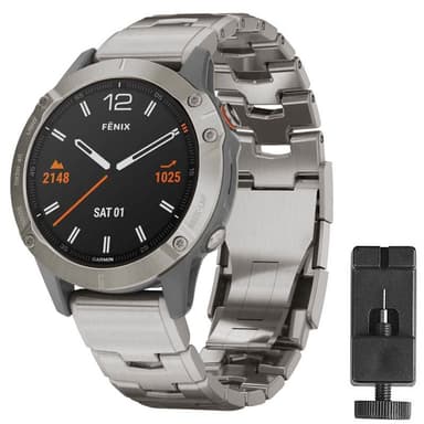 Rannekoru titaani Garmin Fenix 6  - Hopea