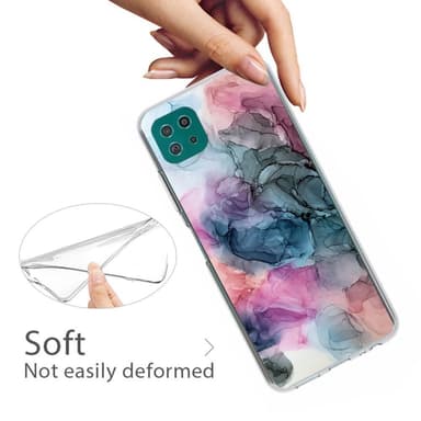 SKALO Samsung A22 5G Marmori TPU kuori - #4