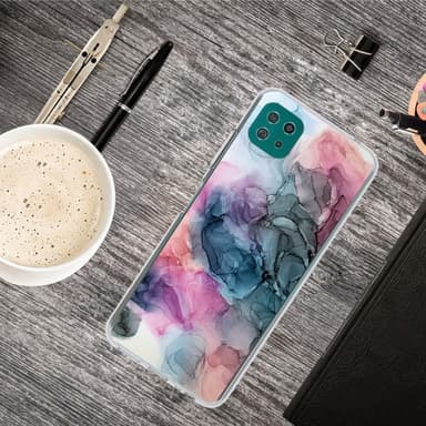SKALO Samsung A22 5G Marmori TPU kuori - #4