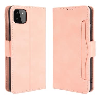 SKALO Samsung A22 5G 6-lokeroa Lompakkokotelo - Pinkki