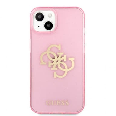 Guess iPhone 13 Mini Kuori Full Glitter Vaaleanpunainen