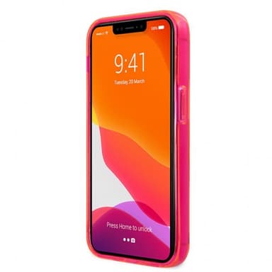 Karl Lagerfeld iPhone 13 Mini Kuori Fluo Vaaleanpunainen