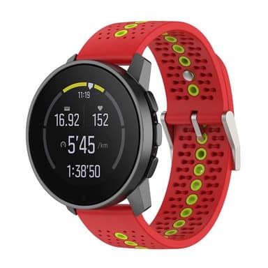 Urheilullinen rannekoru Suunto 9 Peak - Punainen/vihreä