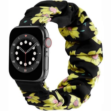 Scrunchie elastinen rannekoru Apple Watch 6 (44mm) - Sunflower