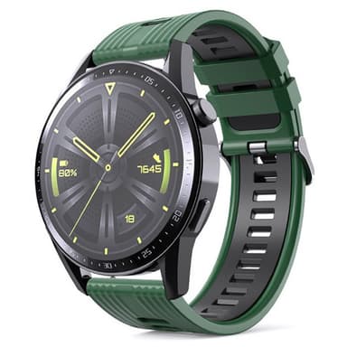 Twin RIB Rannekoru Huawei Watch GT3 (46mm) - Vihreä/musta