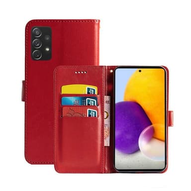 Samsung Galaxy A73 5G Lompakkokotelo 3-kortti  - punainen