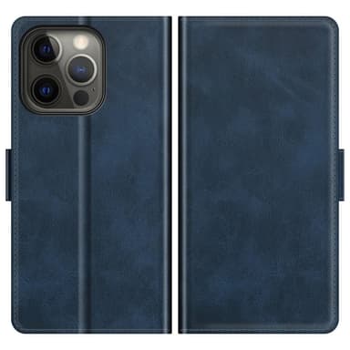SKALO iPhone 13 Pro Premium Wallet Lompakkokotelo - Tummansininen