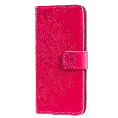 SKALO Samsung A02s / A03s Mandala lompakkokotelo - Cerise