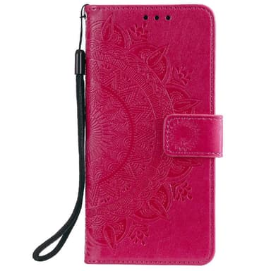 SKALO Samsung A02s / A03s Mandala lompakkokotelo - Cerise