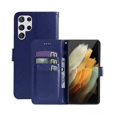 Lompakkokotelo 3-kortti Samsung Galaxy S22 Ultra  - tumma