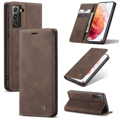 CaseMe Smart FlipCase Samsung Galaxy S22  - kahvi