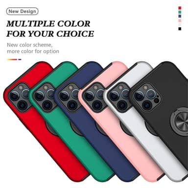 iPhone 13 Pro Sormirengas Sivutuen Hybridikotelo - Musta