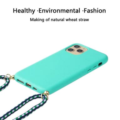 SKALO iPhone 13 Pro Max Mobiilikauluksen suojakuori - Turkoosi