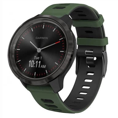 Twin Sport Rannekoru Garmin Vivomove 3 - Vihreä/musta