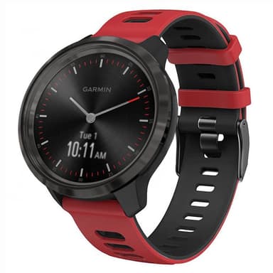 Twin Sport Rannekoru Garmin Vivomove 3 - Punamusta