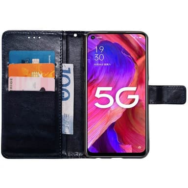 Lompakkokotelo 3-kortti Oppo A54 5G - Tummansininen
