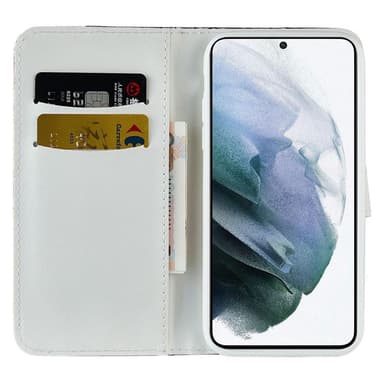 SKALO Samsung S22 Croco Kimaltava lompakkokotelo - Kulta