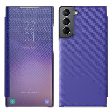 SKALO Samsung S22 Armored guards Hiilikuitu kotelo - Tummansininen