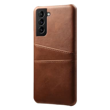 SKALO Samsung S22 PU-nahkainen Korttikotelo - Ruskea